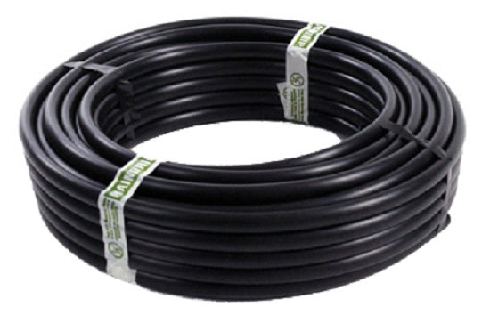 Raindrip 062010P Poly Drip Watering Hose, 0.710" x 100', Black