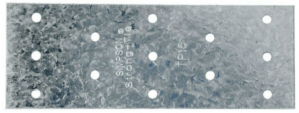 Simpson Strong-Tie TP15 Galvanized Tie Plate, 20 Gauge, 1-13/16" x 5"