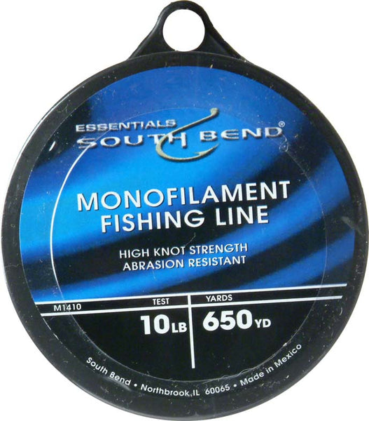 South Bend® M1410 Monofilament Fishing Line, 10 Lbs Test, Clear, 650 YD