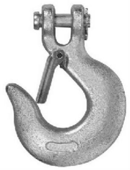 Campbell® T9700624 Clevis Slip Hook with Latch, 3/8", Zinc Plated