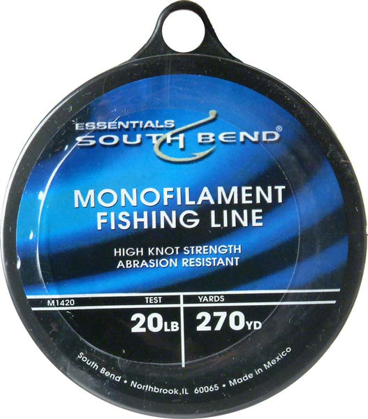 South Bend® M1420 Monofilament Fishing Line, 20 Lbs Test, Clear, 270 YD