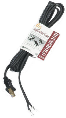 Coleman Cable® 09327 Replacement Iron Cord, 6', Black