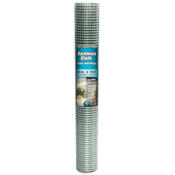 YardGard® 308228B Galvanized Hardware Cloth, 19-Gauge, 1/2" Mesh, 36" x 10'