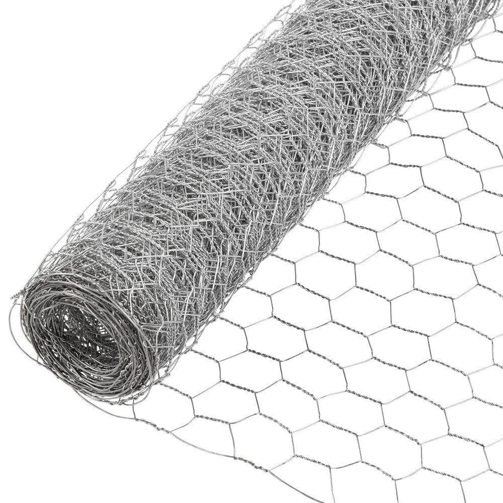 YardGard® 308404B Galvanized Poultry Netting, 20-Gauge, 1" Mesh, 24" x 25'