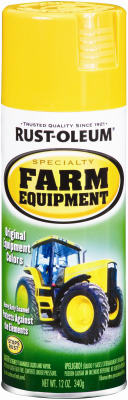 Rust-Oleum® Farm Equipment Bright Enamel Paint, 12 Oz, Caterpillar Yellow