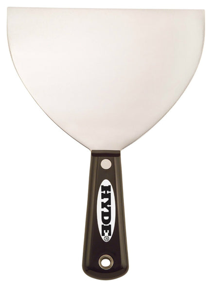 Hyde Tools 02850 Black & Silver Flexible Joint Knife, High Carbon Steel, 6"