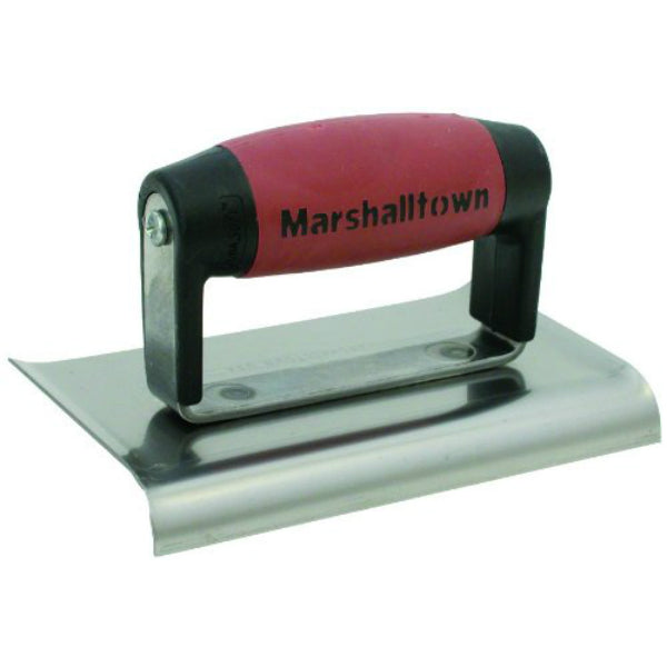 Marshalltown® 14146 Curved Ends Cement Edger w/ DuraSoft® Handle, #136D, 6" x 3"