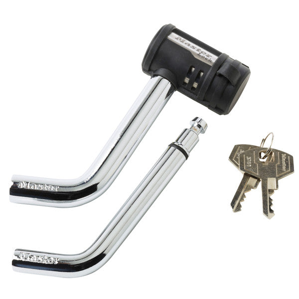 Master Lock 2866DAT Bent Receiver Pin w/Swiveling Lock Head, Chrome Plated