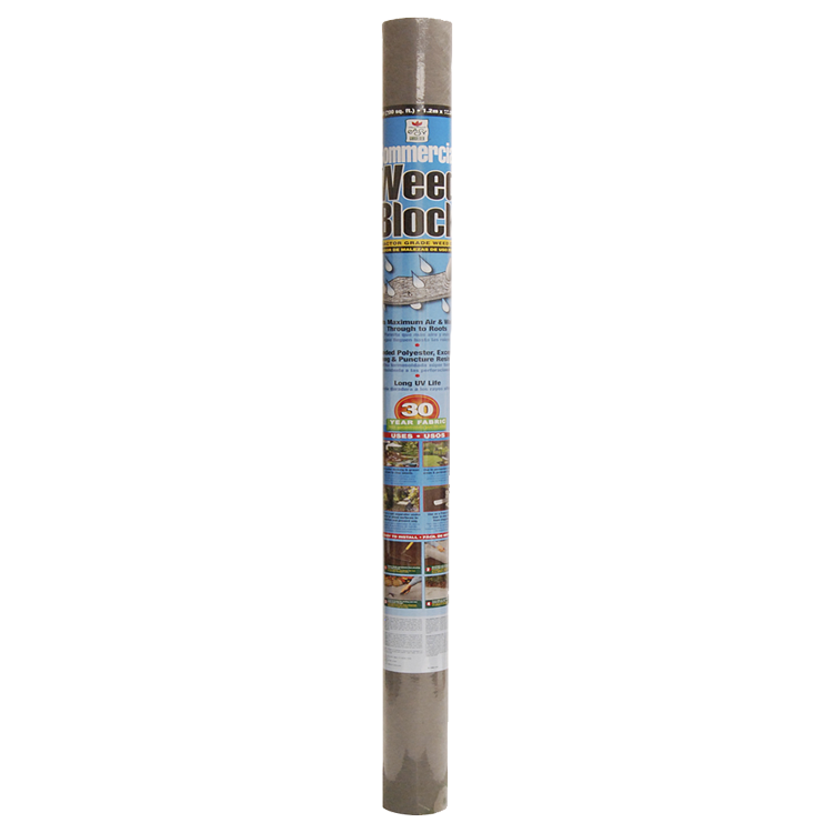 Easy Gardener 2509 Commercial Weed Barrier Landscape Fabric, Gray, 4' x 100'