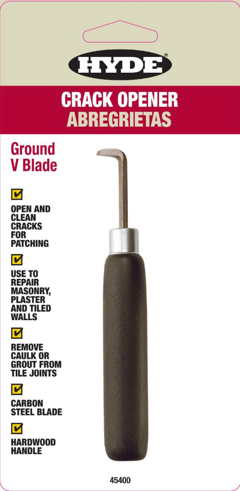 Hyde® 45400 Crack Opener with Hardwood Handle