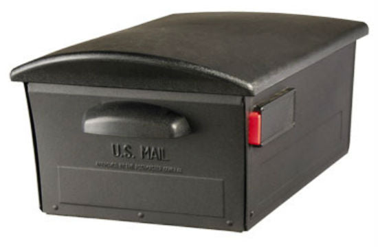 Gibraltar RSKB0000 Curbside Mail Safe Rural Mailbox, Black