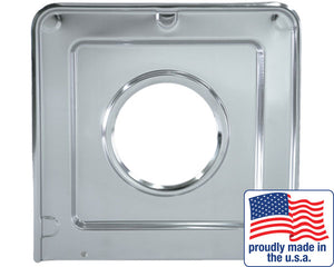 Range Kleen® SGP401 Heavy Duty Gas Drip Pan, "J" Series, Large, Chrome