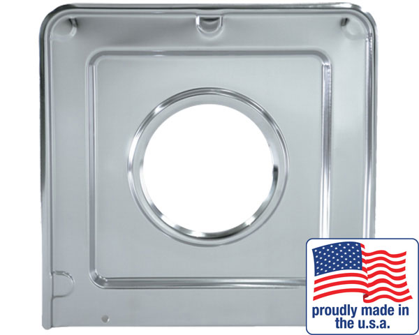 Range Kleen® SGP401 Heavy Duty Gas Drip Pan, "J" Series, Large, Chrome