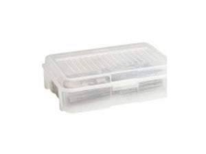 Rubbermaid® 2282 Stackable Snap Storage Case, 1.8 Gallon, Clear