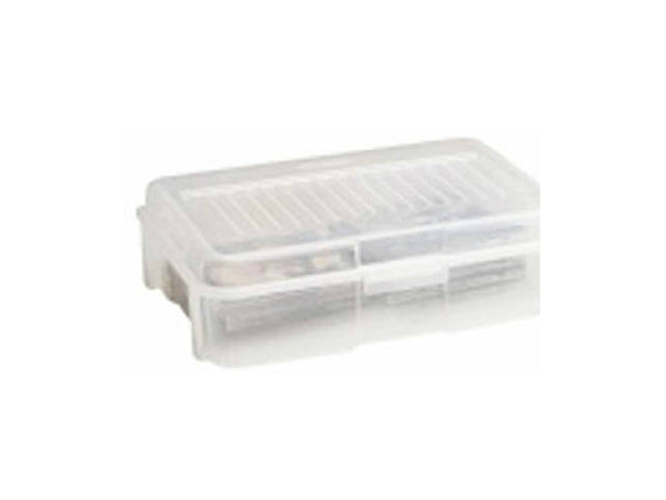 Rubbermaid® 2282 Stackable Snap Storage Case, 1.8 Gallon, Clear