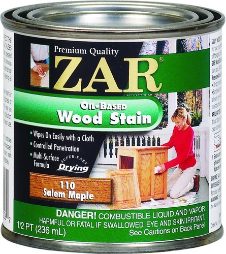 ZAR® 11006 Interior Oil-Based Wood Stain, Salem Maple, 1/2 Pint