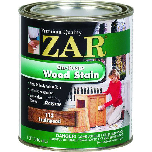 ZAR® 11344 Interior Oil-Based Wood Stain, Fruitwood, 1Qt