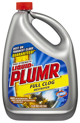 Clorox® 00228 Liquid-Plumr Professional Strength Drain Opener, 80 Oz