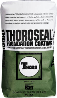 Thoro T1180 Thoroseal Foundation Coating 50 Lb, Gray