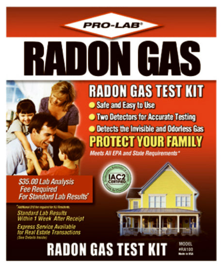 Pro-Lab® RA100 Professional Radon Gas Test Kit