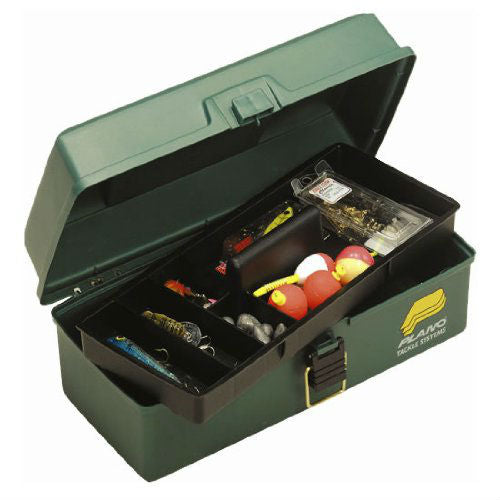 Plano® 1001-03 One Lift Out Tray Tackle Box, Dark Green