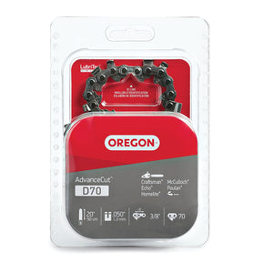 Oregon® D70 AdvanceCut 72V Low Kickback Saw Chain, 20"