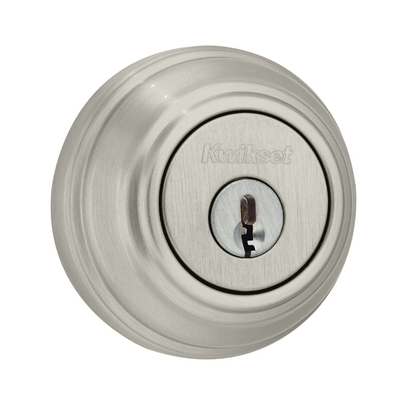 Kwikset® 985-15-SMT-CP-K4 Double Cylinder Deadbolt with Rekeying, Satin Nickel