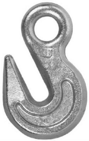 Campbell® T9001624 Grade 43 Eye Grab Hook, 3/8", Zinc Plated