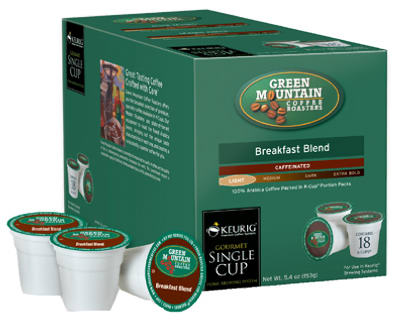Keurig® Green Mountain Coffee® Breakfast Blend K-Cups®, 18 Count