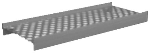Genova RW115 Gutter Guard, 4-1/2" x 5', White