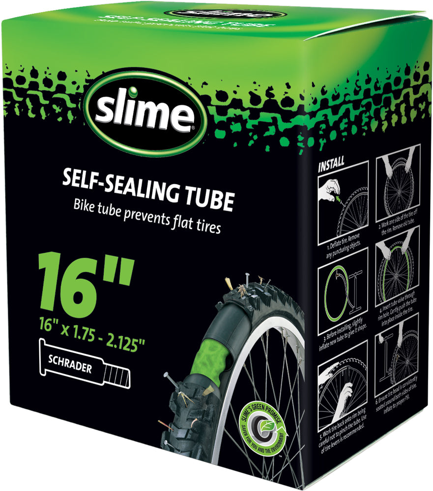 Slime 30051 Smart Tube Self-Sealing Bicycle Inner Tube, 16"