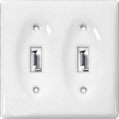 Porcelain 2-Toggle Wall Plate White
