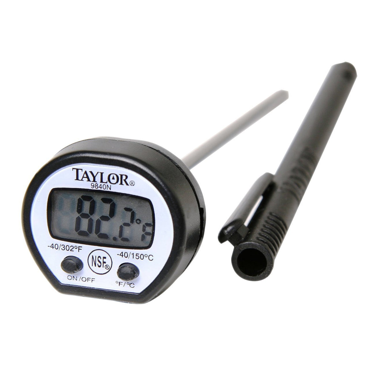 Taylor 3516 Digital Instant-Read Thermometer - On/Off Switch, Pocket Clip