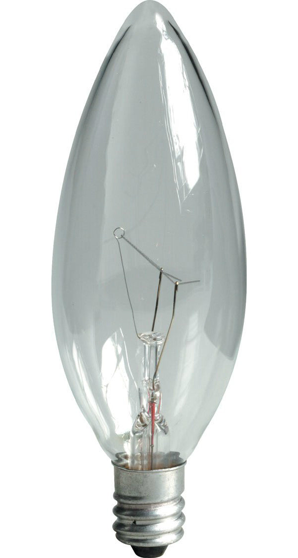 GE Lighting 81560 Blunt Tip Ceiling Fan Bulb, Crystal Clear, 25W, 2-Pack