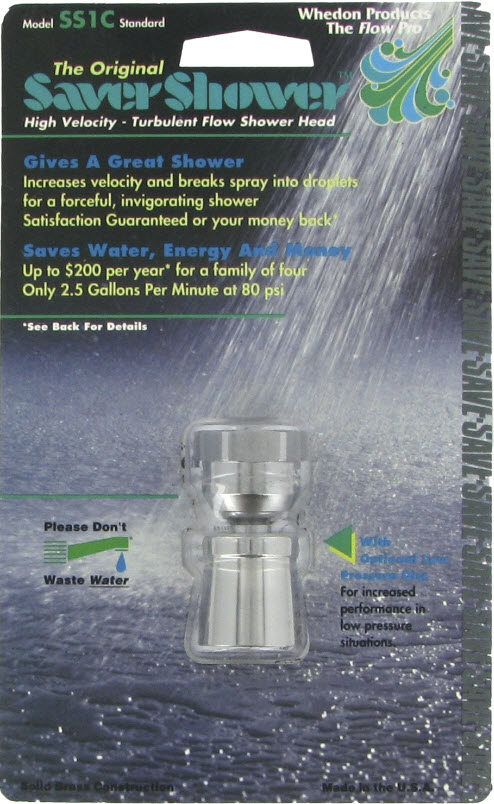 Whedon SS1C Savershower Standard Shower Head, Solid Brass/Chrome