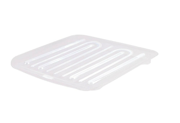 Rubbermaid 1182-MA-CLR Microban Antimicrobial Dish Drain Board, Large, Clear