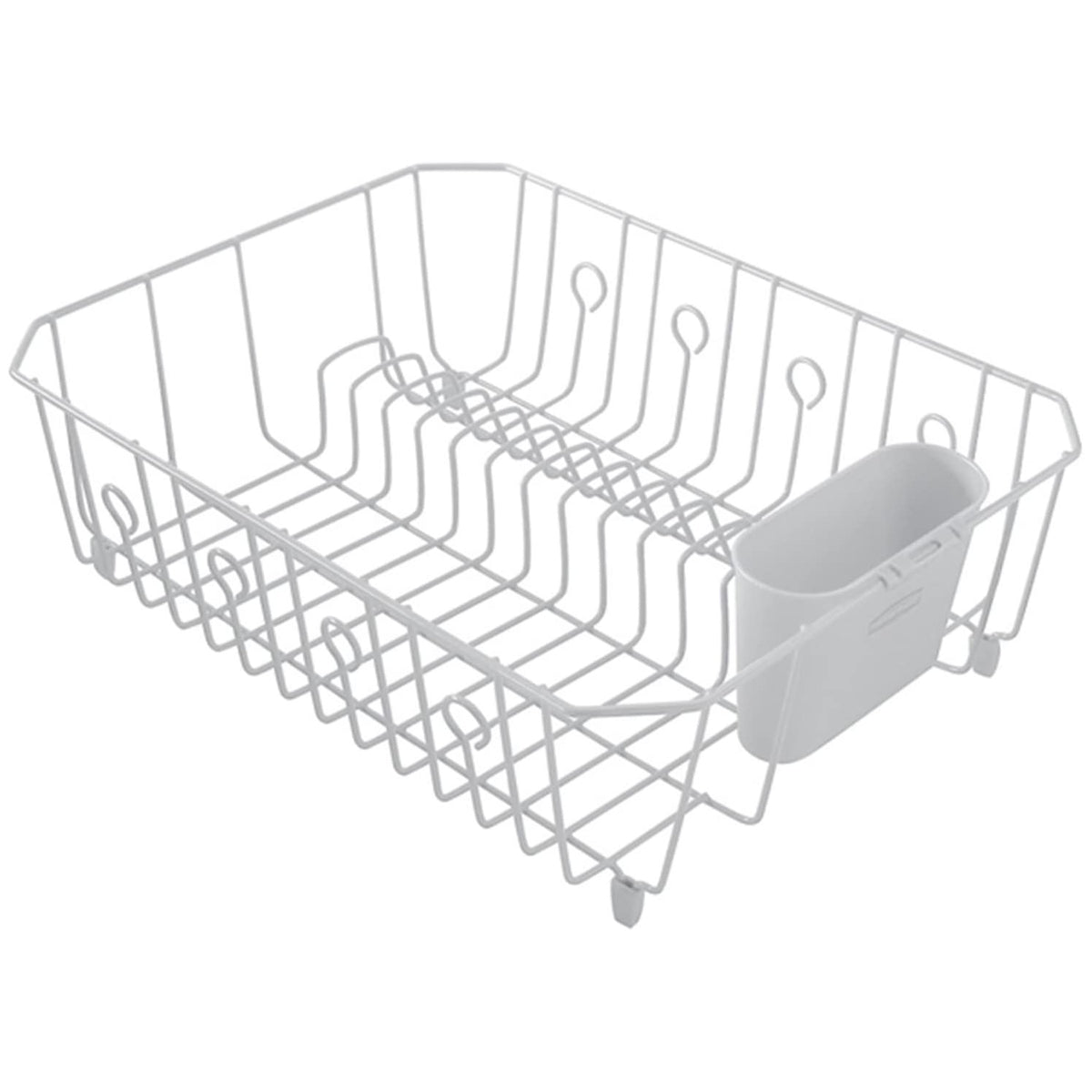 Rubbermaid 6032-AR-WHT Microban Coated Wire Dish Drainer, White