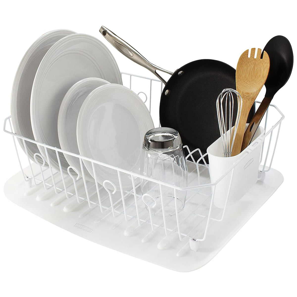 White Wire Dish Drying Rack