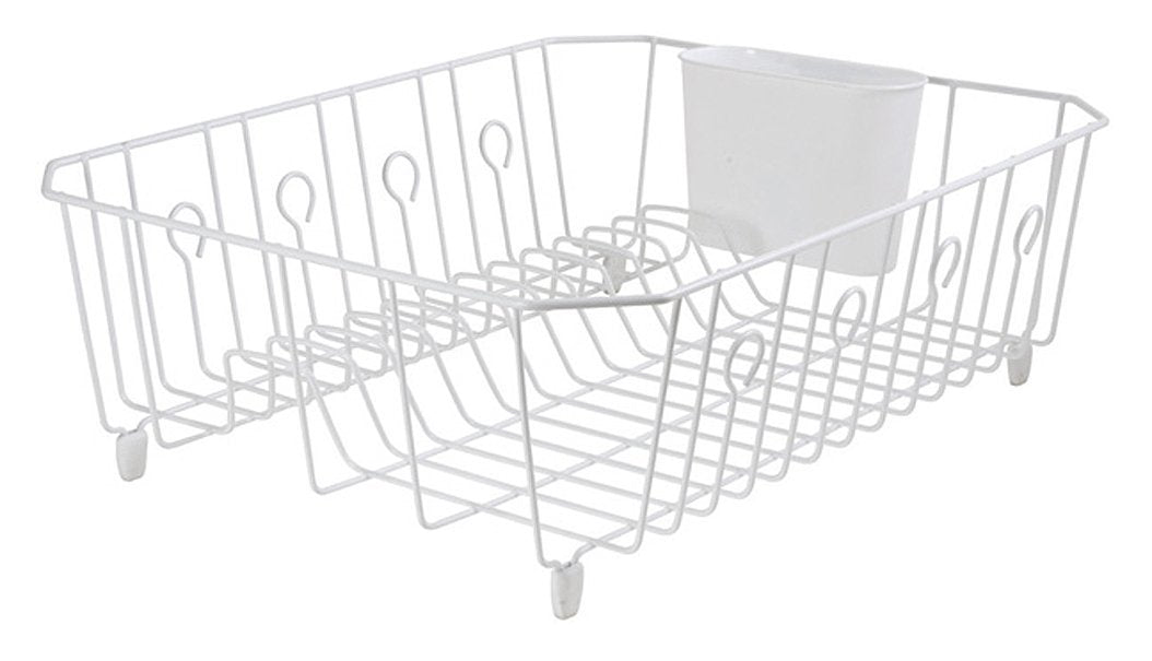 Rubbermaid 6032-AR-WHT Microban Coated Wire Dish Drainer, White