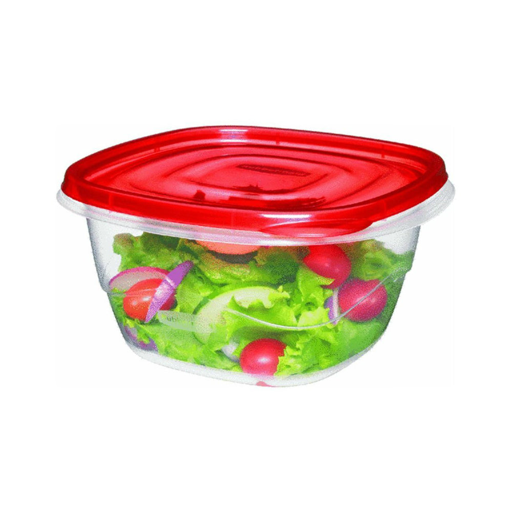 Rubbermaid® 7F54-RE-TCHIL TakeAlongs® Square Food Containers, 5.2 Cup, 4-Piece