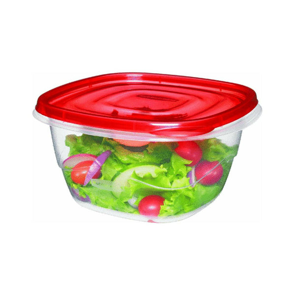 Rubbermaid® 7F54-RE-TCHIL TakeAlongs® Square Food Containers, 5.2 Cup, 4-Piece