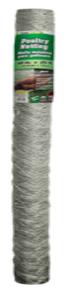 YardGard® 308466B Galvanized Poultry Netting, 20-Gauge, 2" Mesh, 48" x 25'