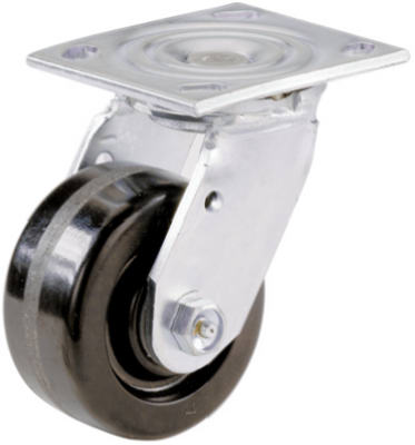 Shepherd Hardware 9774 Phenolic Wheel Swivel Plate Caster, 6"