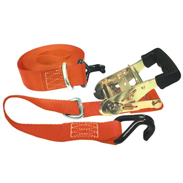 Keeper® 89524 Ratchet Tie-Down with Double J-Hooks, 14'