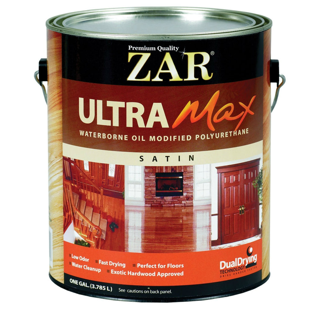 ZAR® 36213 Ultra Max Waterborne Oil Modified Polyurethane, Satin, 1 Gallon