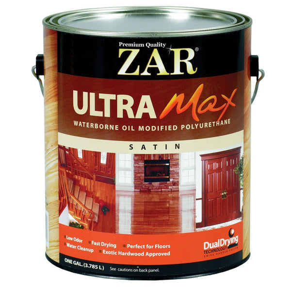 ZAR® 36213 Ultra Max Waterborne Oil Modified Polyurethane, Satin, 1 Gallon