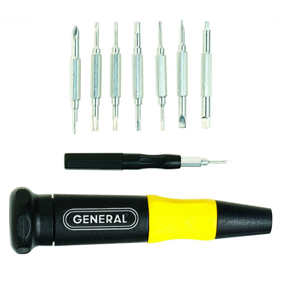 General Tools 751016 Ultratech Precision Screwdriver Set, 16-In-1