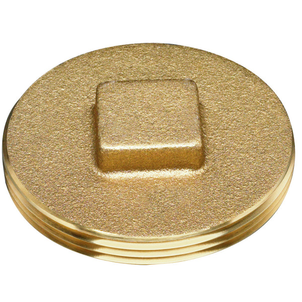 Oatey® 42370 Brass Cleanout Plug With Raised Head, 2"