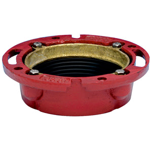 Oatey® 42255 Instant Set Closet Flange, Cast Iron, 4" x 2"