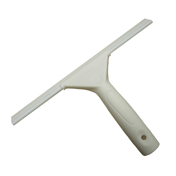 Ettore® 14100 Shower Sweep® White Bath Squeegee, Plastic, 11"